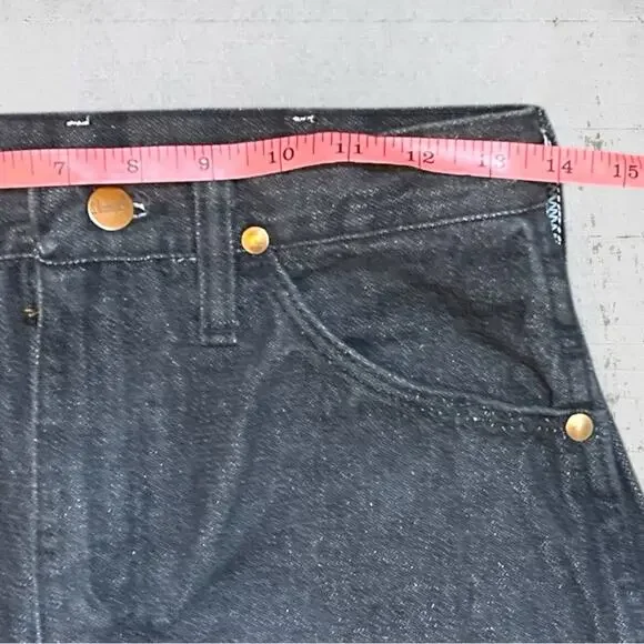 VTG Wrangler Black Jeans Cowboy Cut 13MBKG 9 X 36 Made In USA - Picture 6 of 8